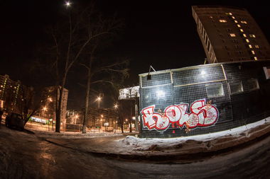 Graffiti Bombing in Moscow - Photo by ROLS (2013)