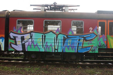Graffiti Train - Photo by ROMANS - ROMA (2009)