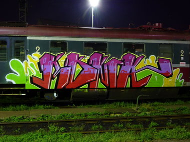 Graffiti Train - Photo by ROMANS - ROMA (2010)