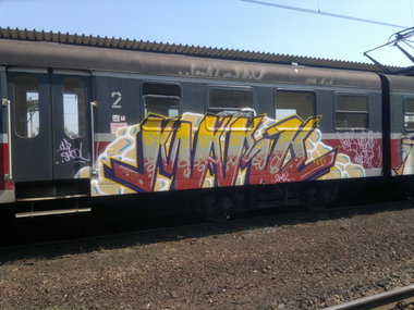 Graffiti Train - Photo by ROMANS - MARO, ROMA, WDRZK (2012)