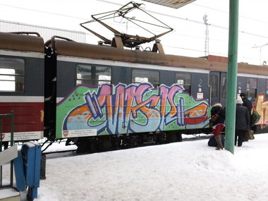 Graffiti Train - Photo by ROMANS - MARO, ROMA, WDRZK (2012)