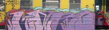 Graffiti Train - Photo by ROMANS - MARO, ROMA, WDRZK (2003)