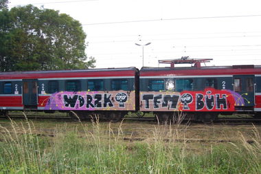 Graffiti Train - Photo by ROMANS - WDRZK, TFM, BUH (2014)