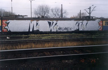 Graffiti Train - Photo by ROMANS - MARO, ROMA, WDRZK (2003)