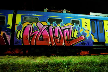 Graffiti Train - Photo by ROMANS - roma, tip, tip (2014)