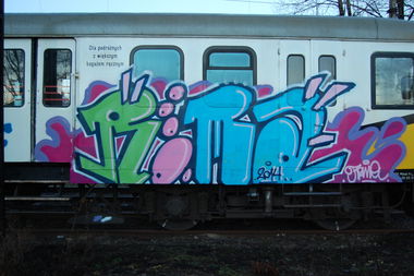 Graffiti Train - Photo by ROMANS - roma, maro, tip (2014)