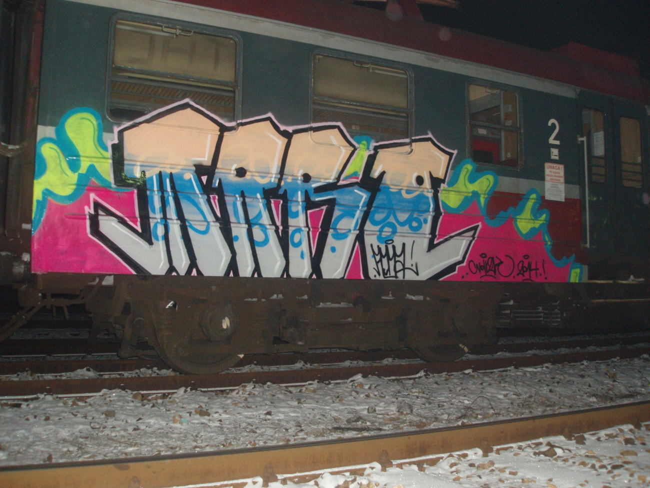 Graffiti Train - Photo by ROMANS - MARO, ROMA, WDRZK (2014)