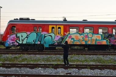 Graffiti Train in Lublana - Photo by ROMANS - roma, felic, tip (2016)