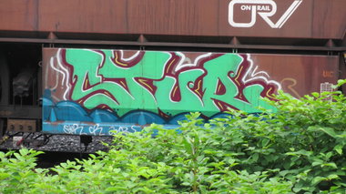 Graffiti Train in Essen - Photo by RORO