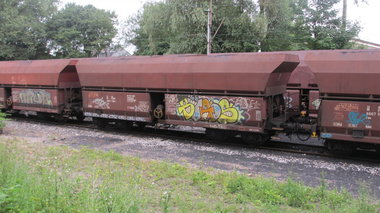 Graffiti Train in Essen - Photo by RORO (2013)