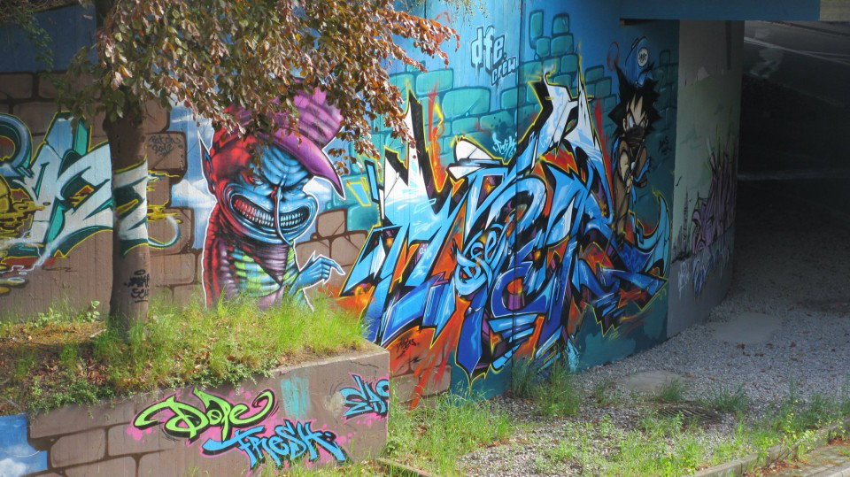 Graffiti Wall in Essen - Photo by RORO (2013)