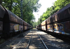 Graffiti Train in Essen - Photo by RORO