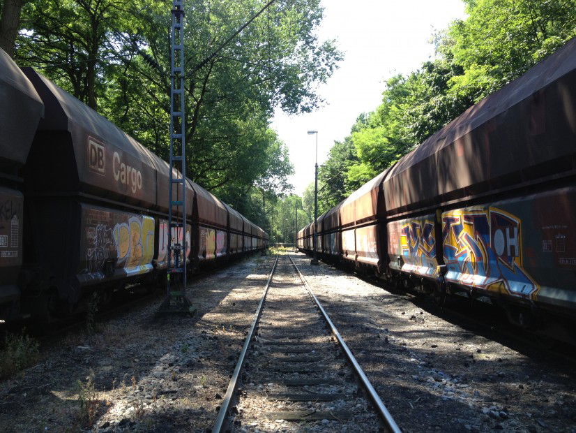 Graffiti Train in Essen - Photo by RORO