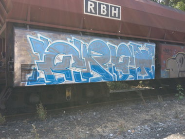 Graffiti Train in Essen - Photo by RORO (2013)