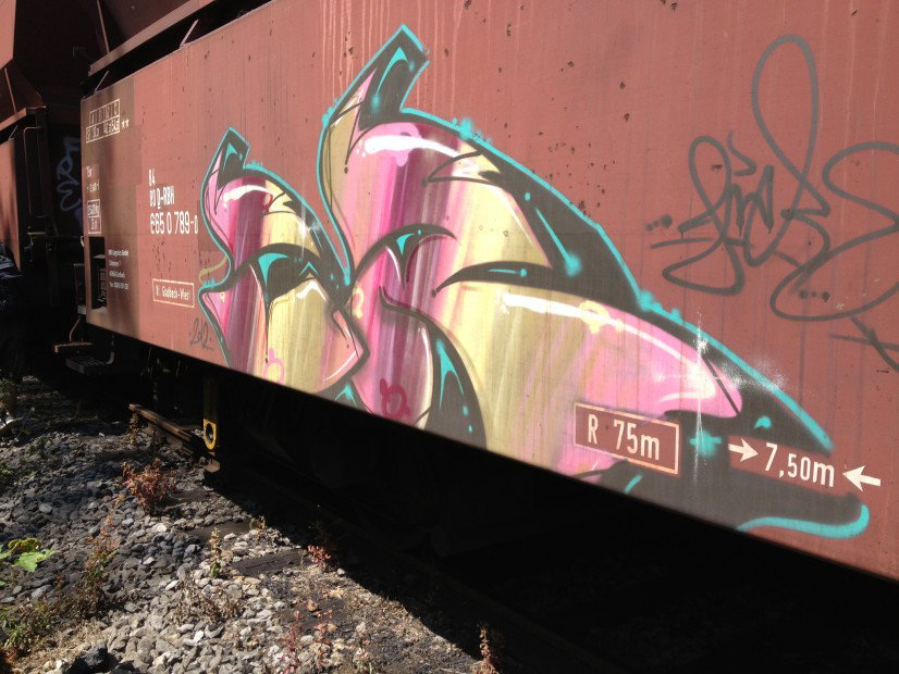 Graffiti Train in Essen - Photo by RORO
