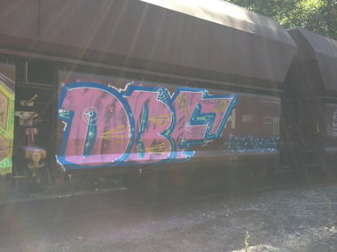 Graffiti Train in Essen - Photo by RORO