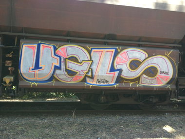 Graffiti Train in Essen - Photo by RORO