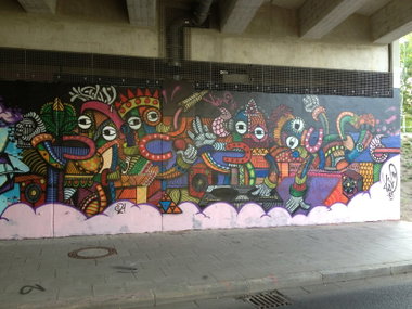 Graffiti Wall in Essen - Photo by RORO - a1one.esse.hall, of, fame. (2013)