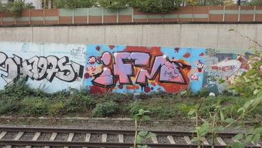 Graffiti Wall in Essen - Photo by RORO (2013)
