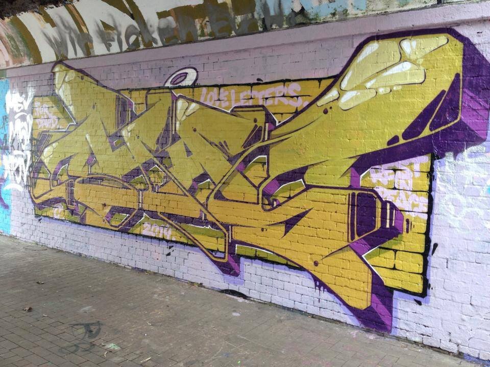 Graffiti Wall - Photo by RORO - Chas.ll.david.rip.duisburg. (2014)