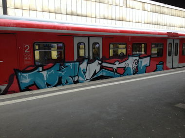 Graffiti Train - Photo by RORO - S6. (2014)