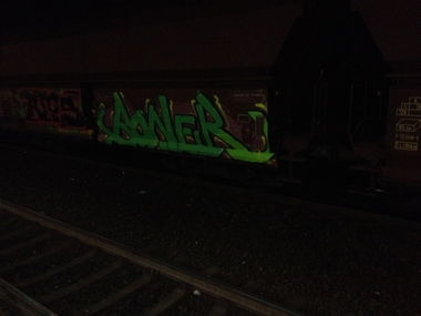 Graffiti Train in Köln - Photo by RORO (2014)