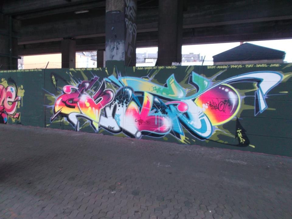 Graffiti Wall in Koblenz - Photo by RORO - cantwo, koblenz, can2 (2013)