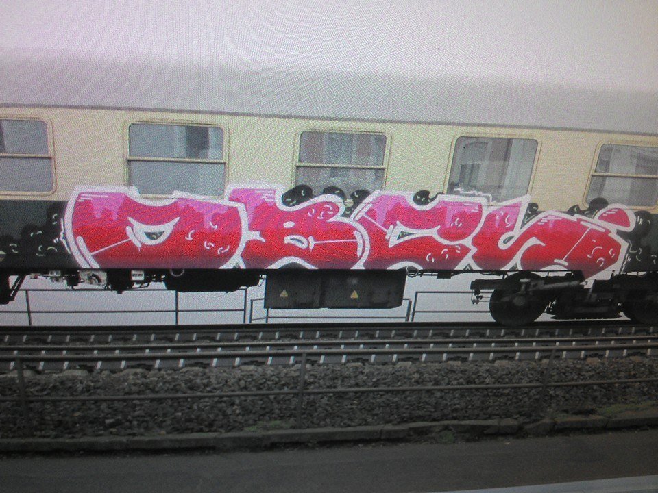 Graffiti Train in Koblenz - Photo by RORO - obcs.trasher.steel. (2015)