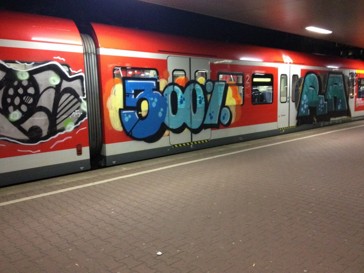 Graffiti Train in Duisburg - Photo by RORO - s1, aktuell, 500% (2015)