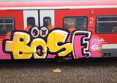 Graffiti Train in Essen - Photo by RORO - BÖSE (2014)
