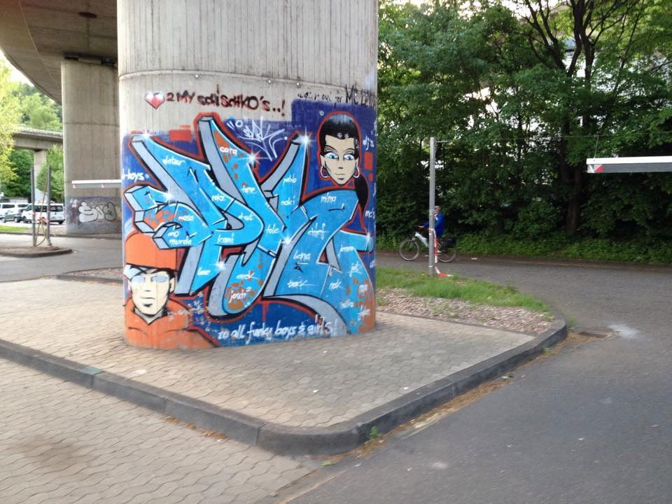 Graffiti Wall in Koblenz - Photo by RORO - pk, 2001