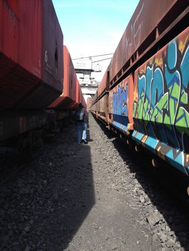Graffiti Train - Photo by RORO - yard, güter, graffiti (2015)