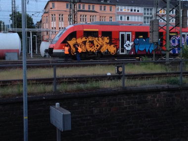 Graffiti Train in Koblenz - Photo by RORO