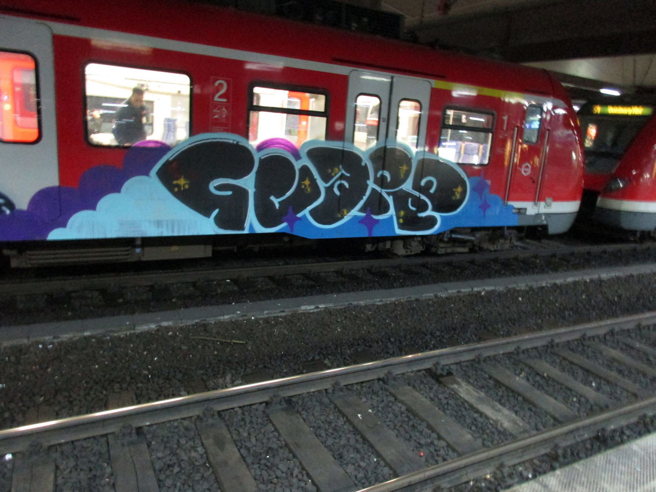 Graffiti Train in Düsseldorf - Photo by RORO