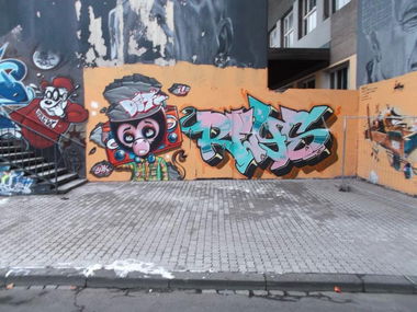 Graffiti Wall in Koblenz - Photo by RORO - reys, dater, koblenz (2014)