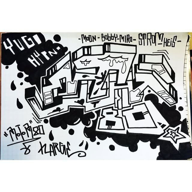 Graffiti Sketch in Hamburg - Photo by ROTOR80 - rotor, xlcrew, xl (2015)