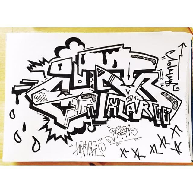 Graffiti Sketch in Hamburg - Photo by ROTOR80 - rotor, xlcrew, xl (2015)
