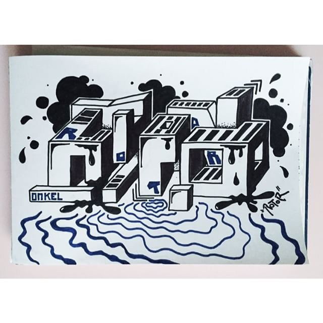 Graffiti Sketch in Hamburg - Photo by ROTOR80 - rotor, xlcrew, xl (2015)