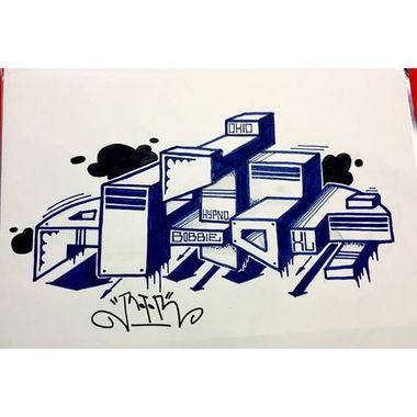 Graffiti Sketch in Hamburg - Photo by ROTOR80 - rotor, xlcrew, xl (2015)