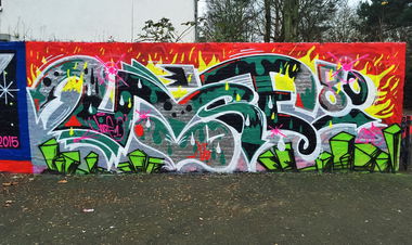 Graffiti Wall - Photo by ROTOR80 - unoe1, xlcrew, hamburg