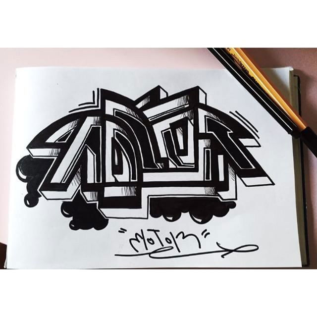 Graffiti Sketch in Hamburg - Photo by ROTOR80 - rotor, xlcrew, xl (2015)