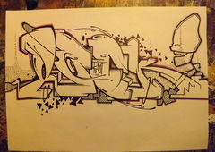 Graffiti Sketch - Photo by ROUGH
