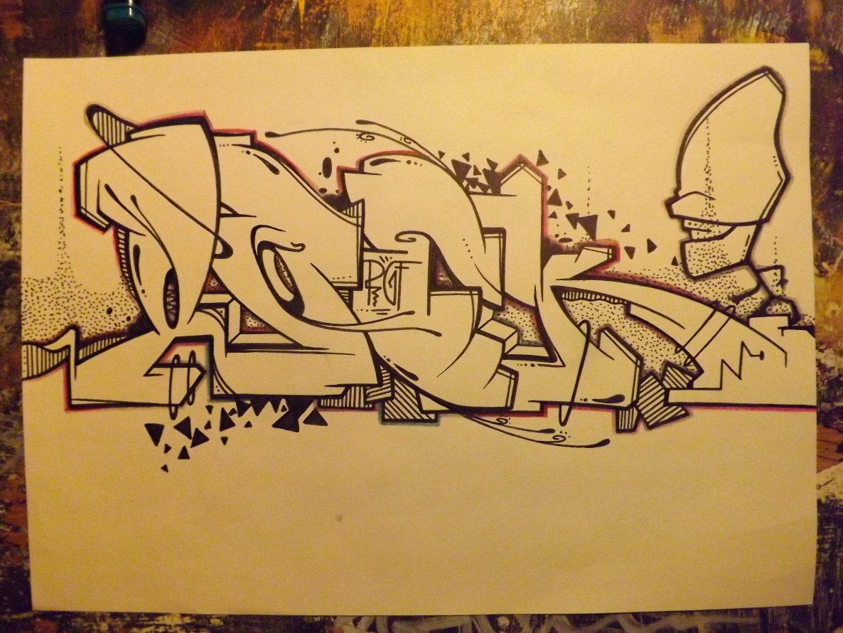 Graffiti Sketch - Photo by ROUGH
