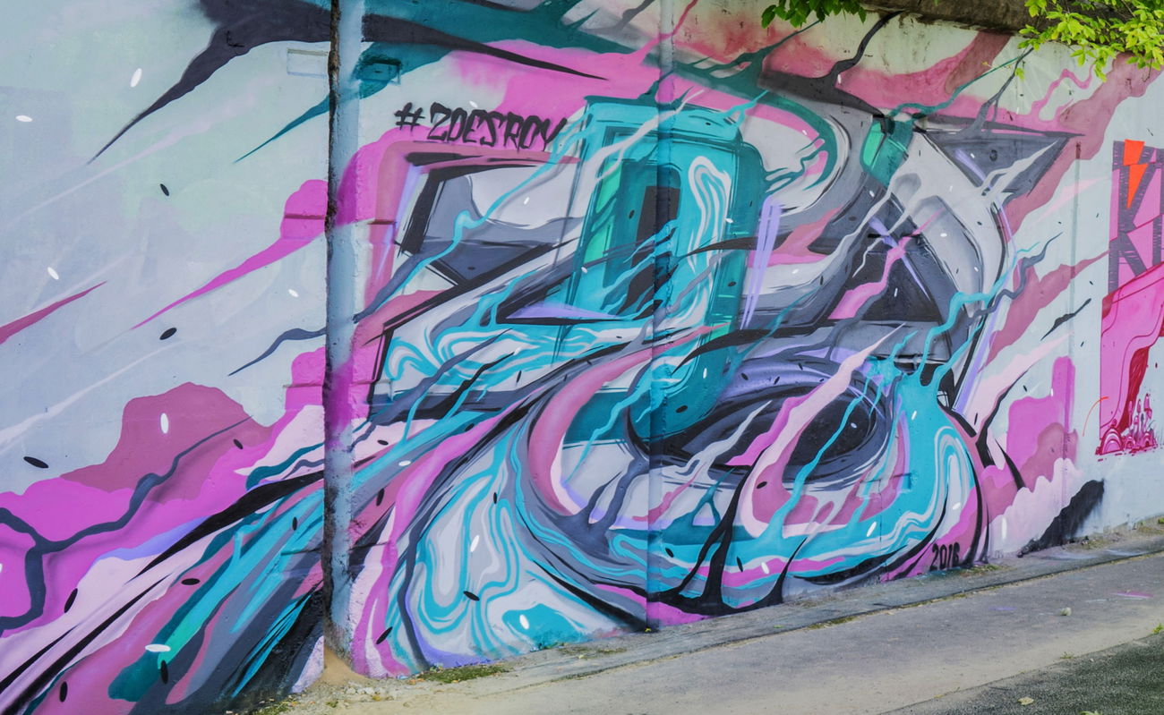 Graffiti Wall in Dnepr ukraine - Photo by ROY - zdesroy, antonmoek, bombing (2016)