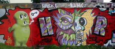 Graffiti Wall in Dnipropetrovs'k - Photo by ROY - Cart1, Roy, France (2012)