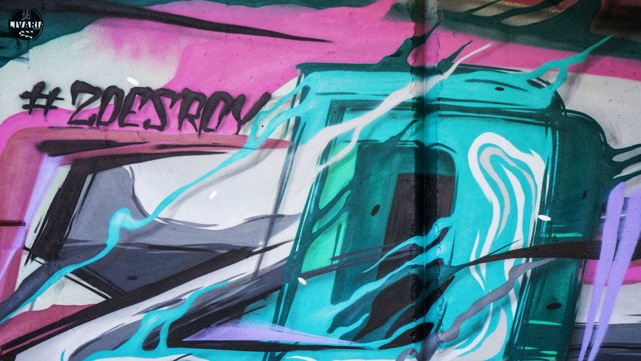 Graffiti Wall in Dnepr ukraine - Photo by ROY - zdesroy, antonmoek, bombing (2016)