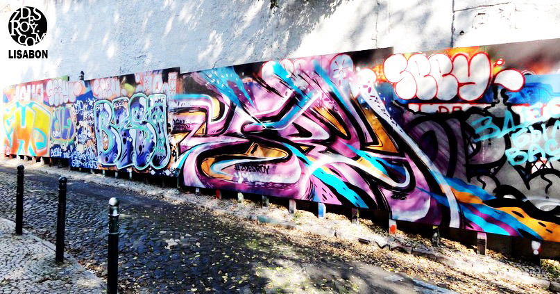 Graffiti Wall in Travessa Rosário - Photo by ROY - Lisabon, zdesroy, Lisboa (2015)