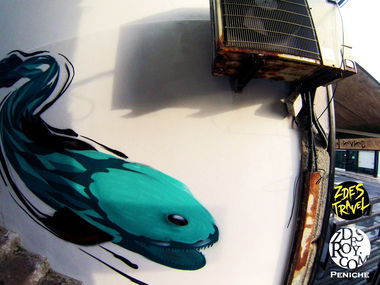 Graffiti Bombing in Rua Arquitecto Paulino Montez - Photo by ROY - Peniche, zdesroy, Portugal (2015)