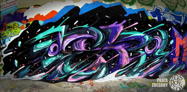 Graffiti Wall in Paris france - Photo by ROY - zdesroy, Paris, France (2016)