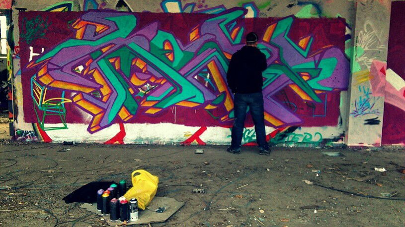 Graffiti Wall in Rathenow - Photo by ROZE - Roze